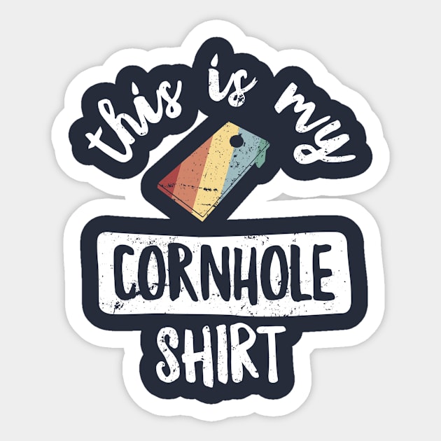 This Is My Cornhole Winner Funny Bean Bag Toss  Tailgate Sticker by 14thFloorApparel